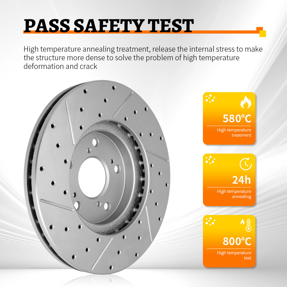350mm Front Drilled Brake Rotors & Pads for 2013 – 2020 Jeep Grand Cherokee
