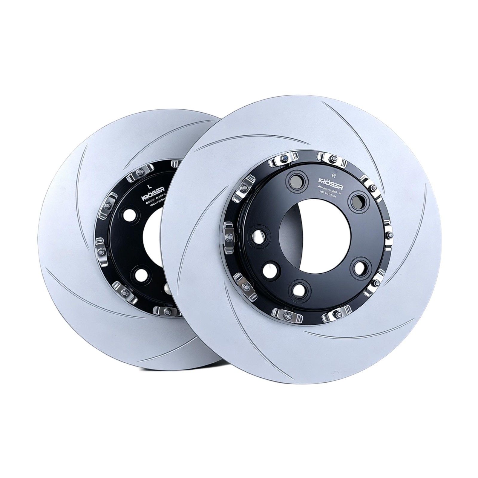 For AUDI Q7 Cayenne VW 2-Piece Front Brake Rotor Floating slotted 390mm