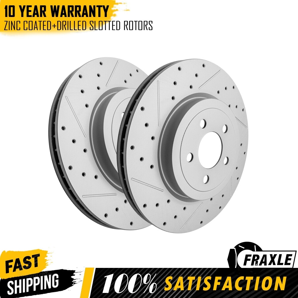 Front Drilled Brake Rotors for Chrysler 300 Charger Challenger Magnum 2005-2023