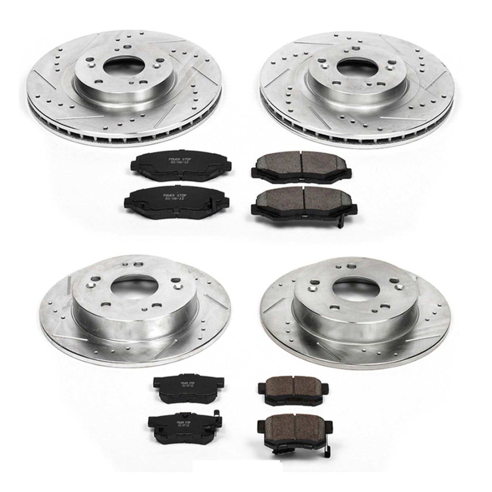Powerstop K6327 Zinc Plated Noise-Free Z23 Evolution Sport for 12-15 Civic / ILX