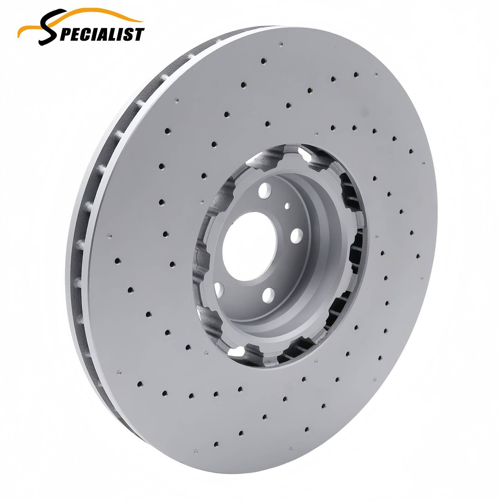 Front Disc Brake Rotor Set for 2021-2024 Audi RS6 Avant RS7 Sportback 4K0615301S