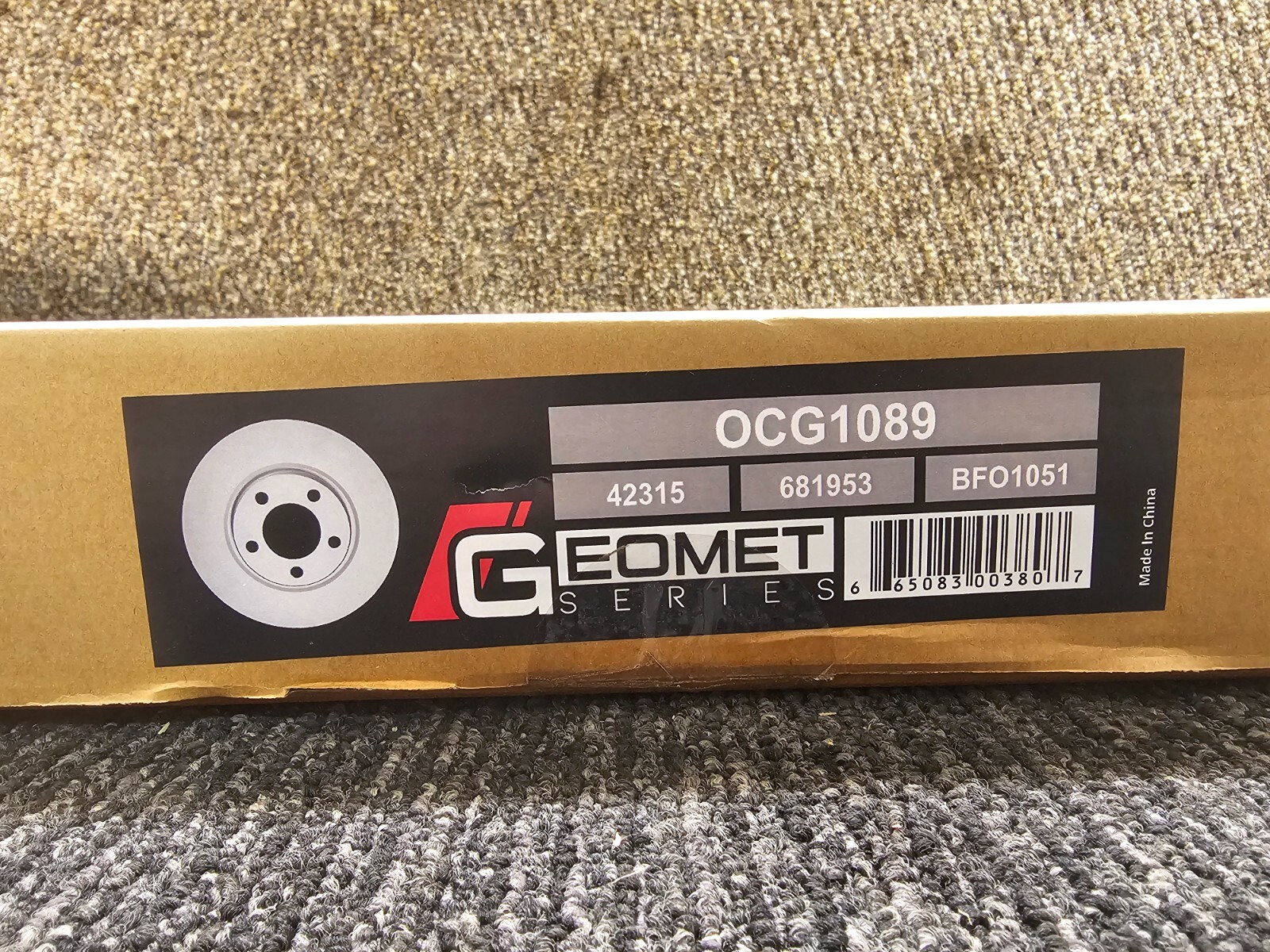 Geomet Series OCG1089 Disc Brake Rotor Geomet Coated for 15-20 Ford Mustang