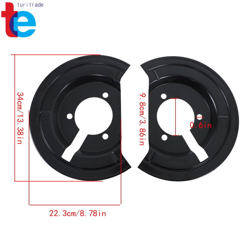 2Pcs Front Brake Backing Plate-Dust Shield For Dodge Ram 1500 2002-2010 4.7L