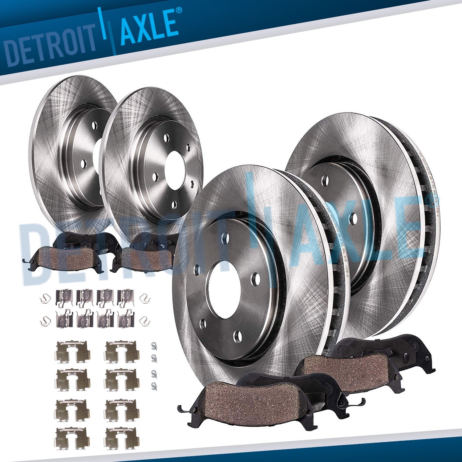 10.83″ Front Rear Disc Rotors Brake Pads for 2006-2018 Toyota Rav4 Lexus HS250h