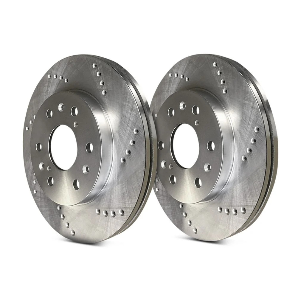 For Porsche Boxster 97-04 Cross Drilled 1-Piece Front Brake Rotors