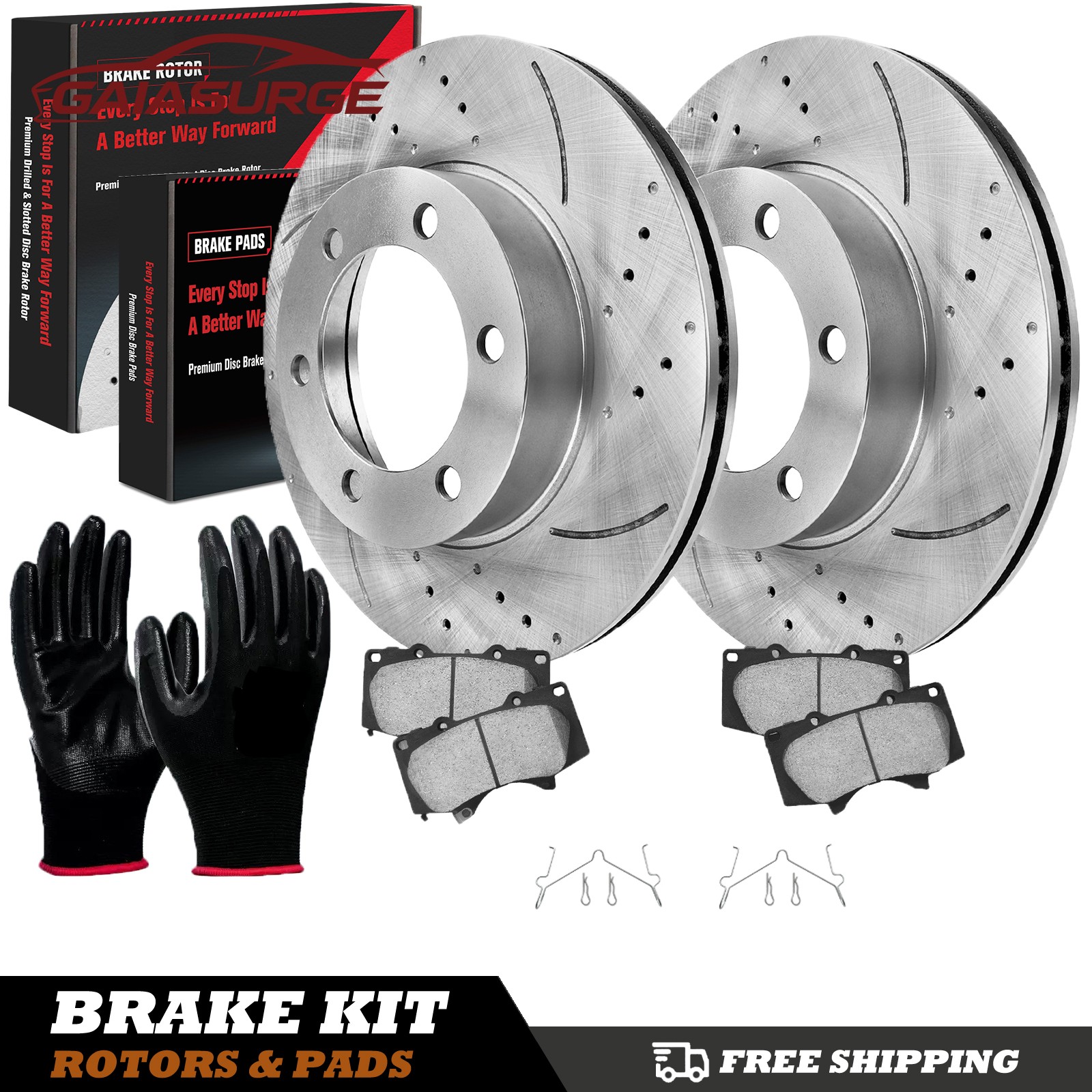 Front Brake Rotors Pads Kits for 2000- 2004 2005 2006 Toyota Tundra Sequoia 6LUG