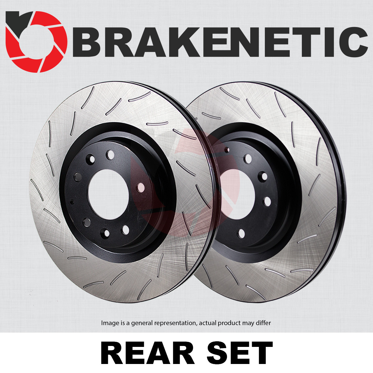 REAR SET BRAKENETIC Premium RS Slotted Brake Disc Rotors Turbo BNP37103.RS