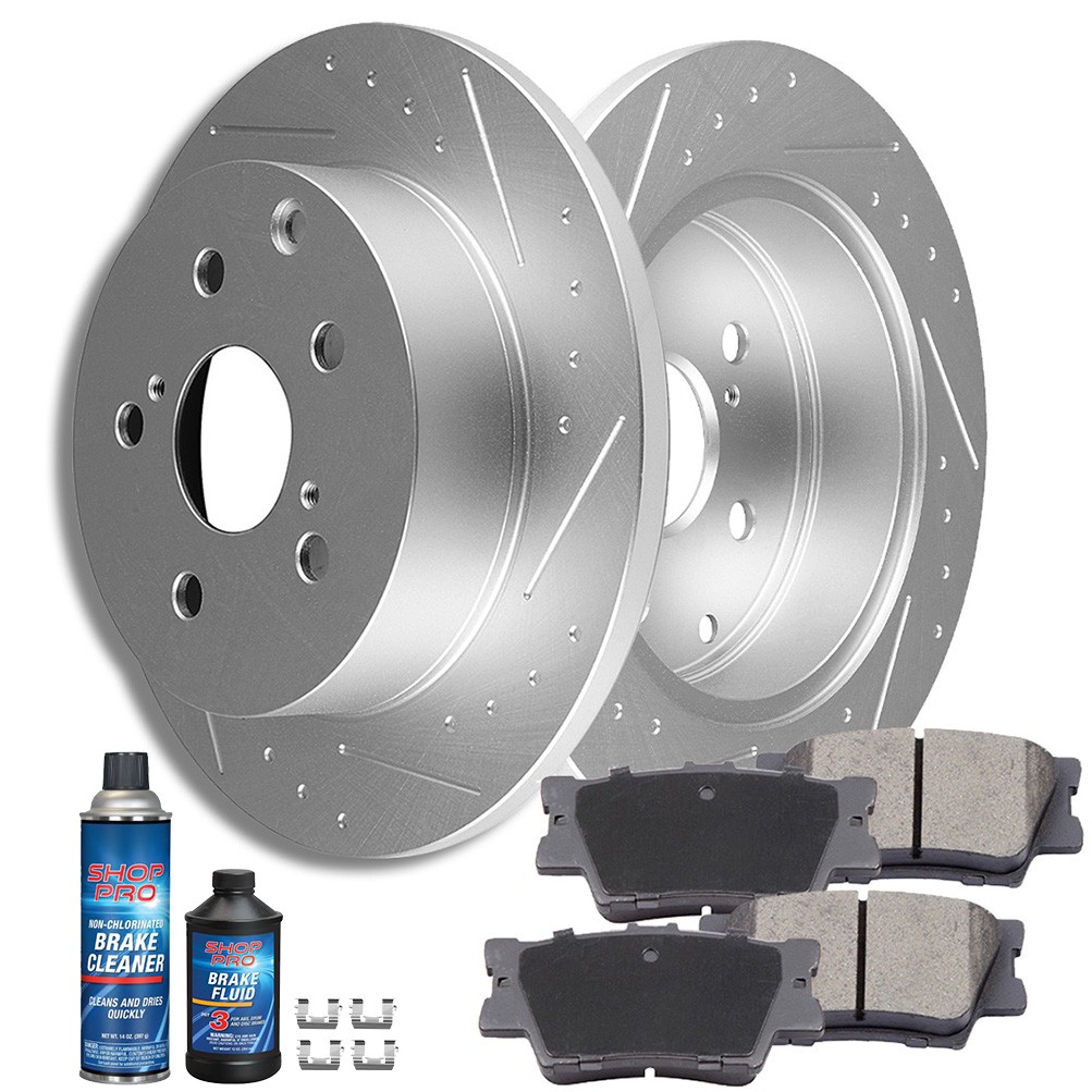 Rear Brake Rotors And Ceramic Pads For Lexus HS250h 2006 2007-2017 Toyota RAV4