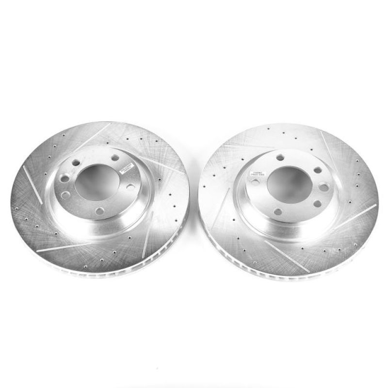 Power Stop For 07-15 Audi Q7 Front Evolution Drilled & Slotted Rotors – Pair