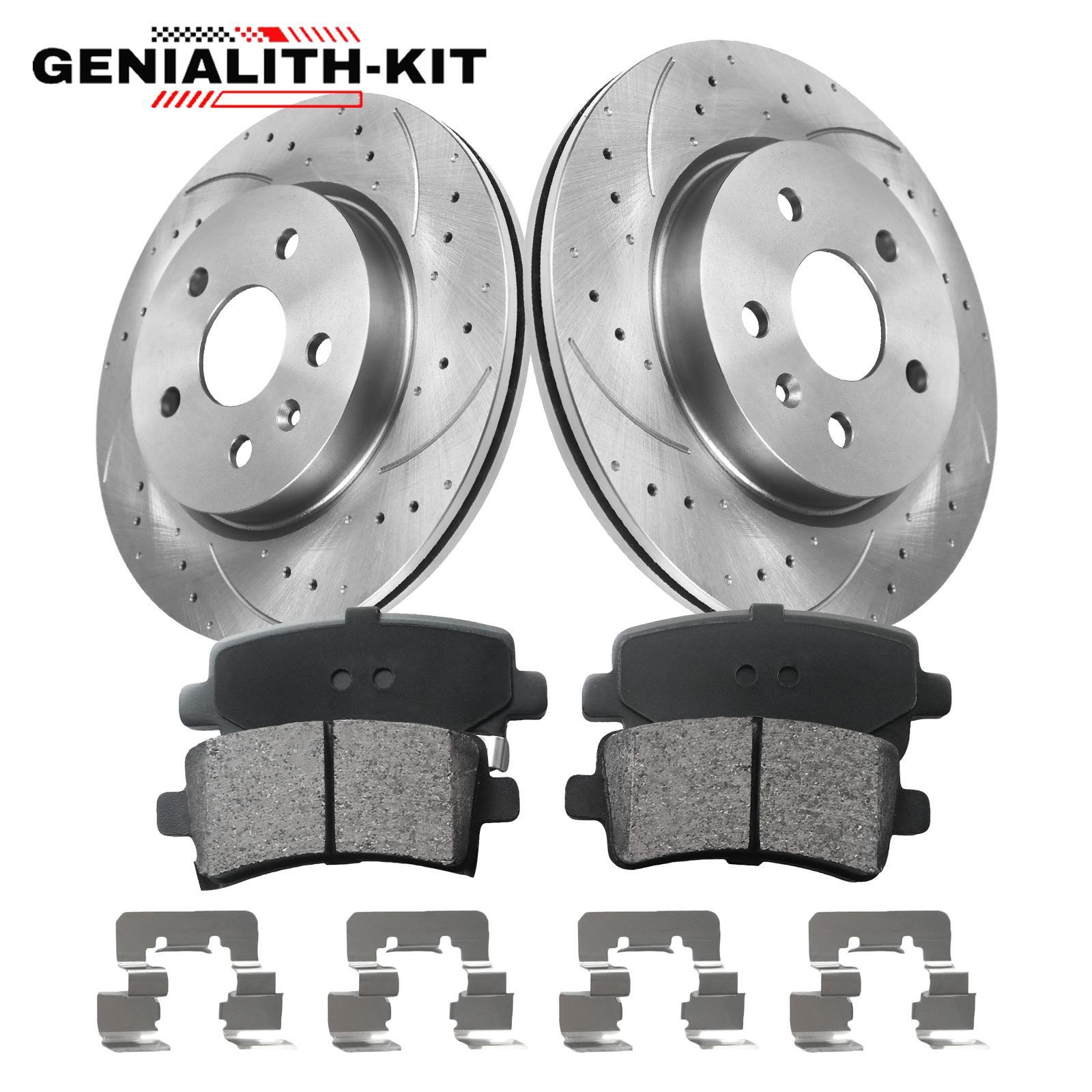 315mm Rear Drilled Disc Rotors Brake Pads Kit for LaCrosse Regal Impala Malibu