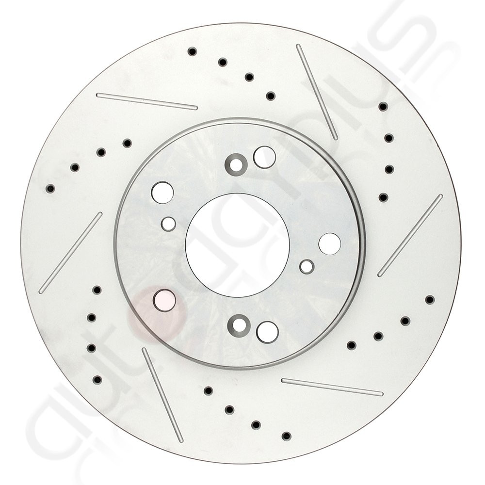 Front Brake Disc Rotors For 2002 2003 2004 Honda CR-V Drilled & Slotted 2Pcs