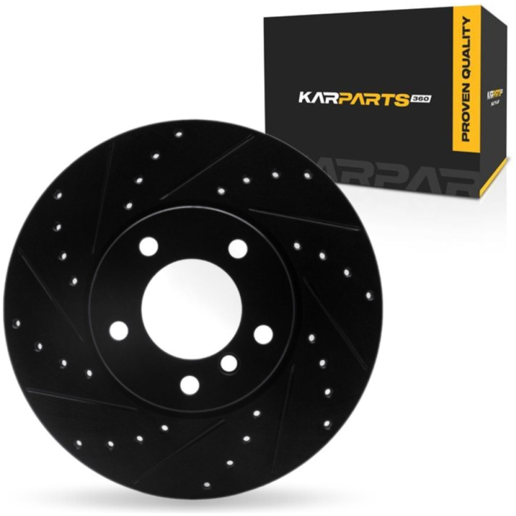 For BMW 328xi 2008 Brake Rotor | Black | 23.8 mm. / 0.94 inch Nominal Thickness
