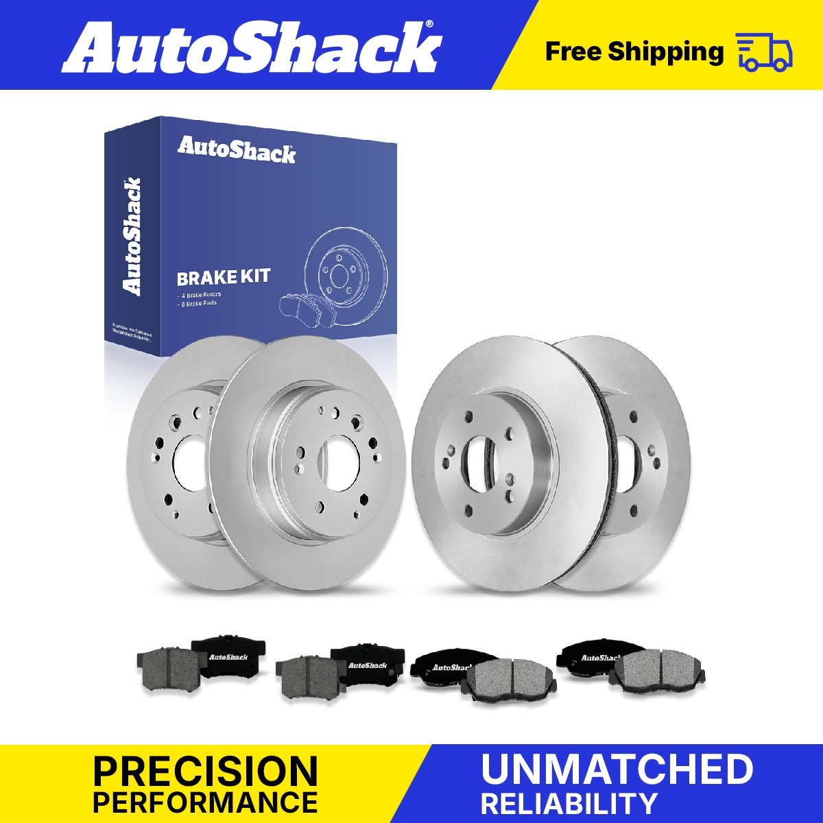 Front Rear Brake Rotors Premium Pads for Acura, TL 2004-2008, FWD V6 3.2L