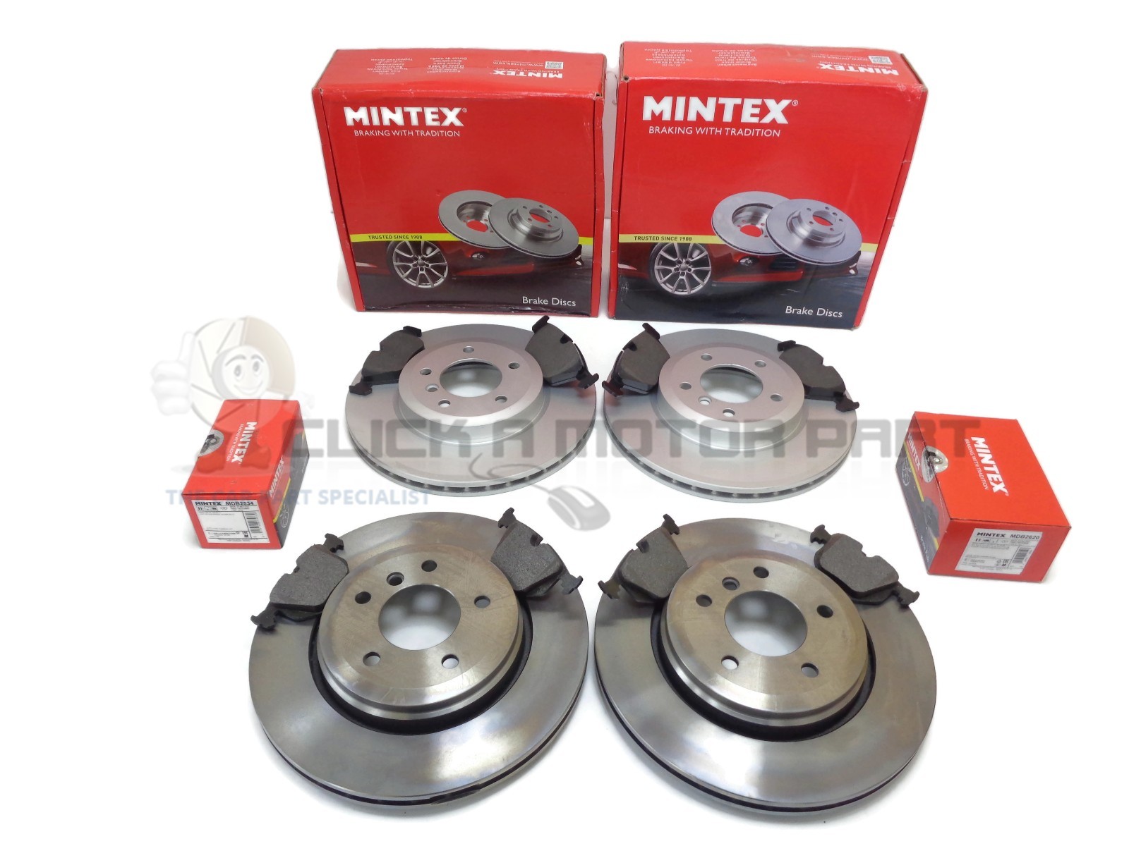 Mintex Front And Rear Brake Discs & Pads For BMW E46 330 330d 330 Ci M Sport