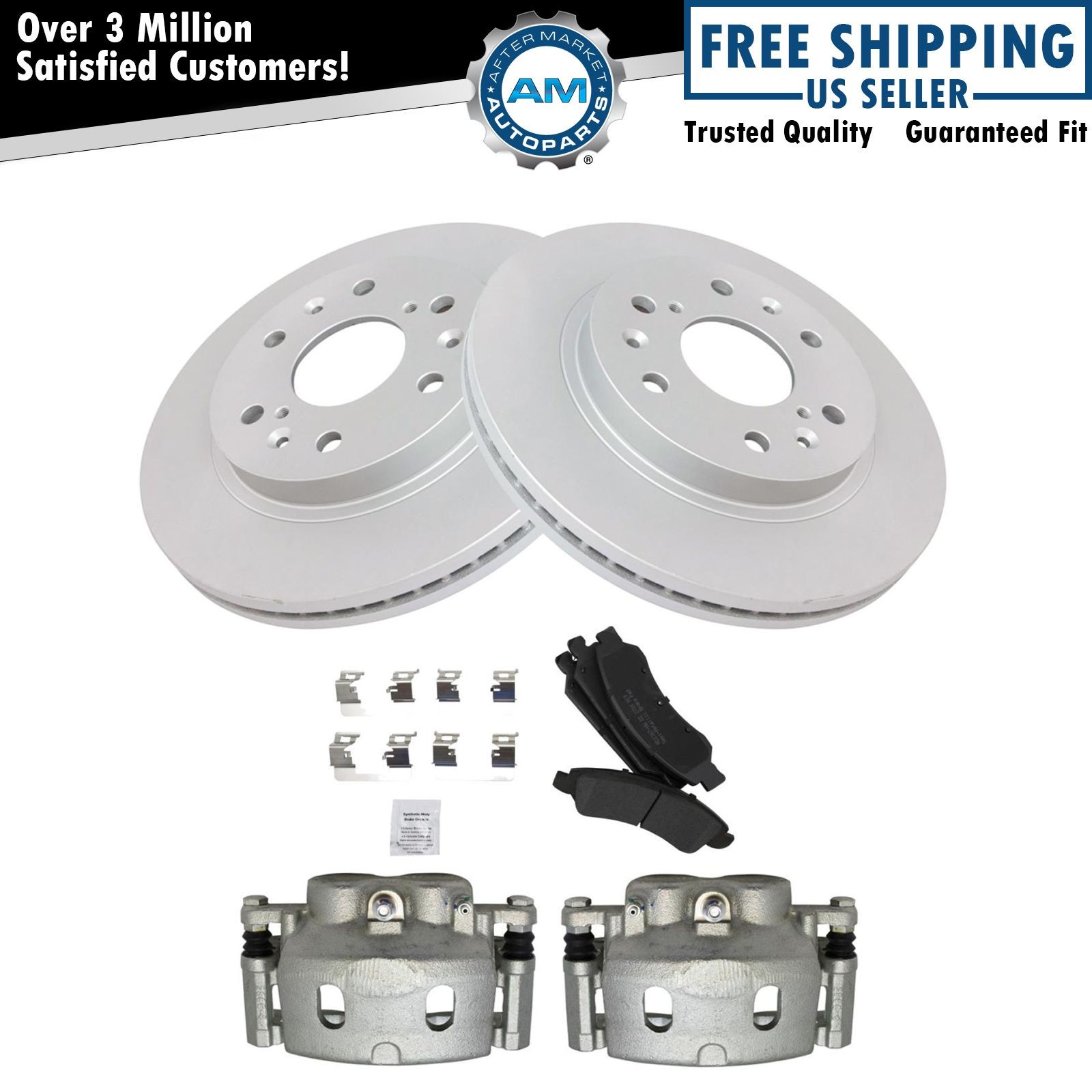 Front Brake Pad & Rotor Kit For Cadillac Chevrolet GMC