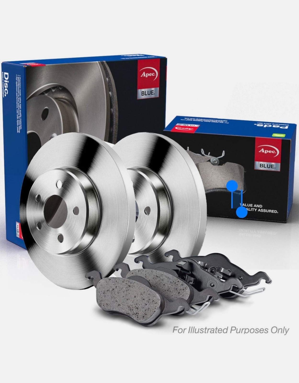 FOR FORD C-MAX 2.0 07 TO 10 REAR SOLID BRAKE DISCS AND PADS SET 280 MM