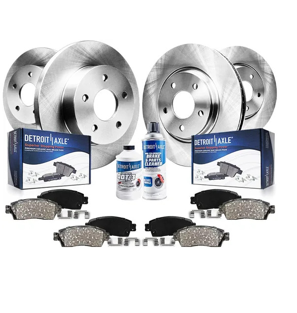 Front Rear Brake Rotors + Ceramic Pads for 1994 – 1997 1998 Jeep Grand Cherokee
