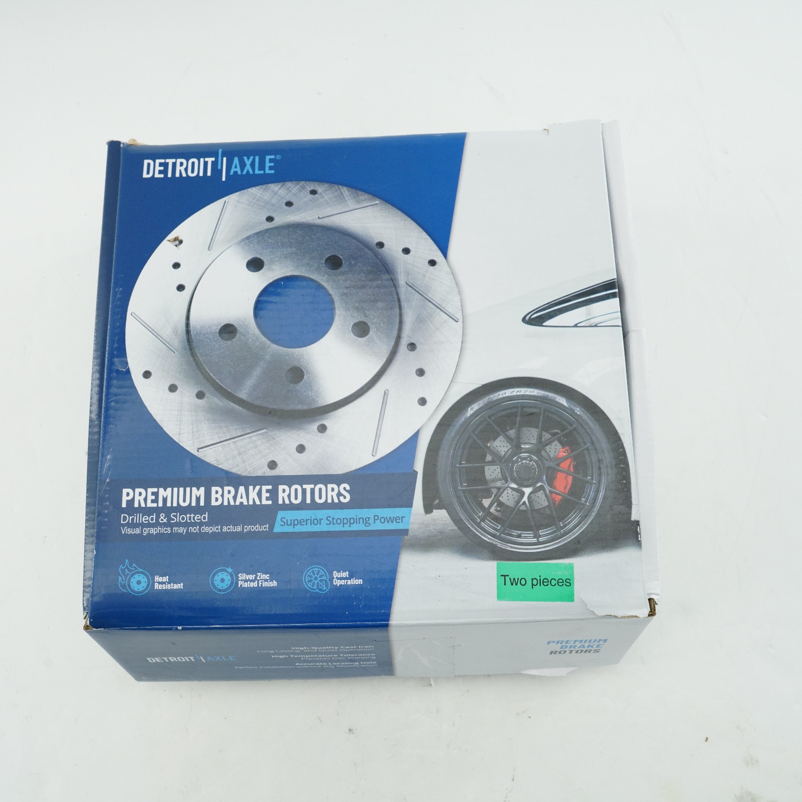 (QTY 2) Detroit Axle Disc Brake Rotor S-31479 for 09 10 Honda Accord Acura TSX