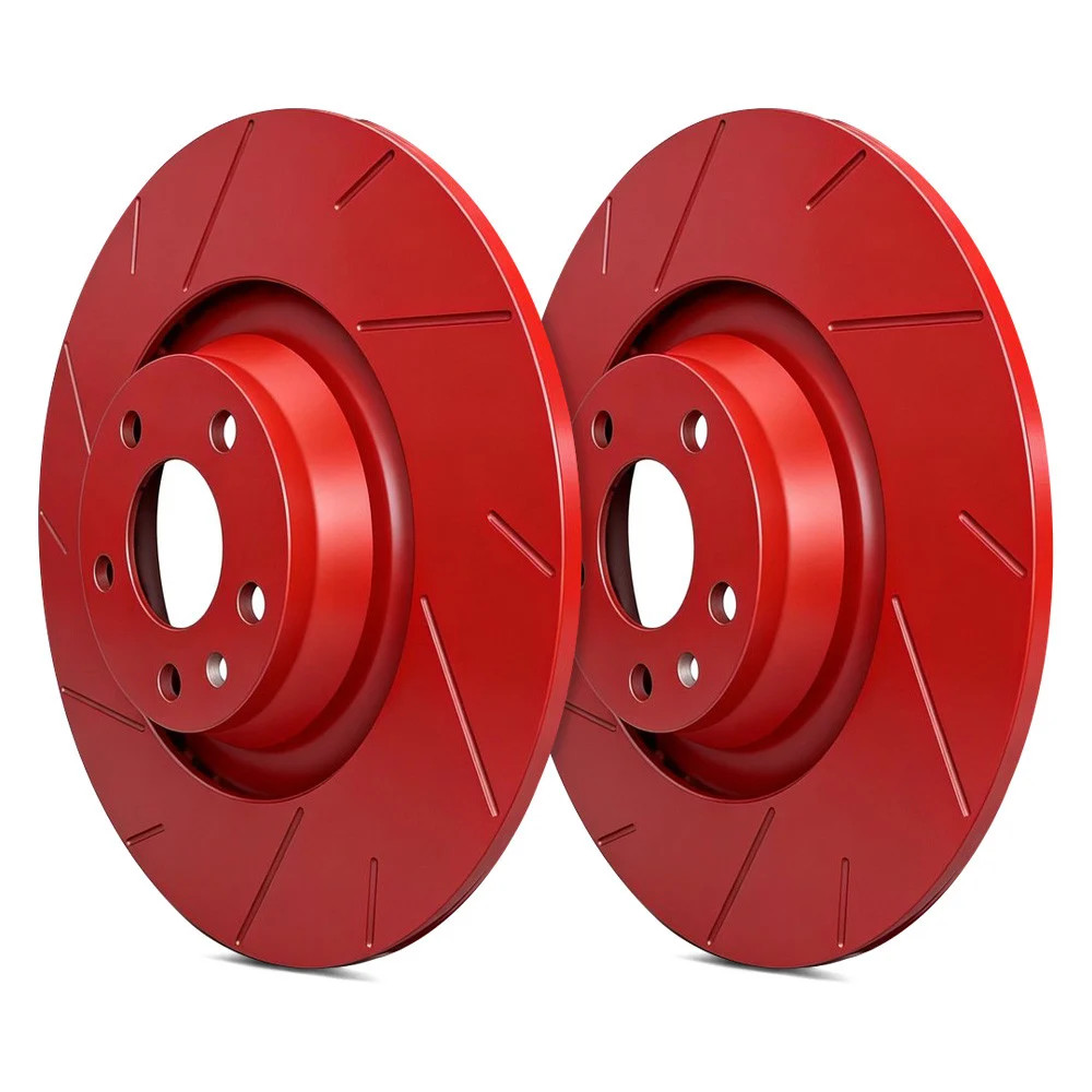 For Ford Explorer 11-19 SP Performance Slotted 1-Piece Rear Brake Rotors
