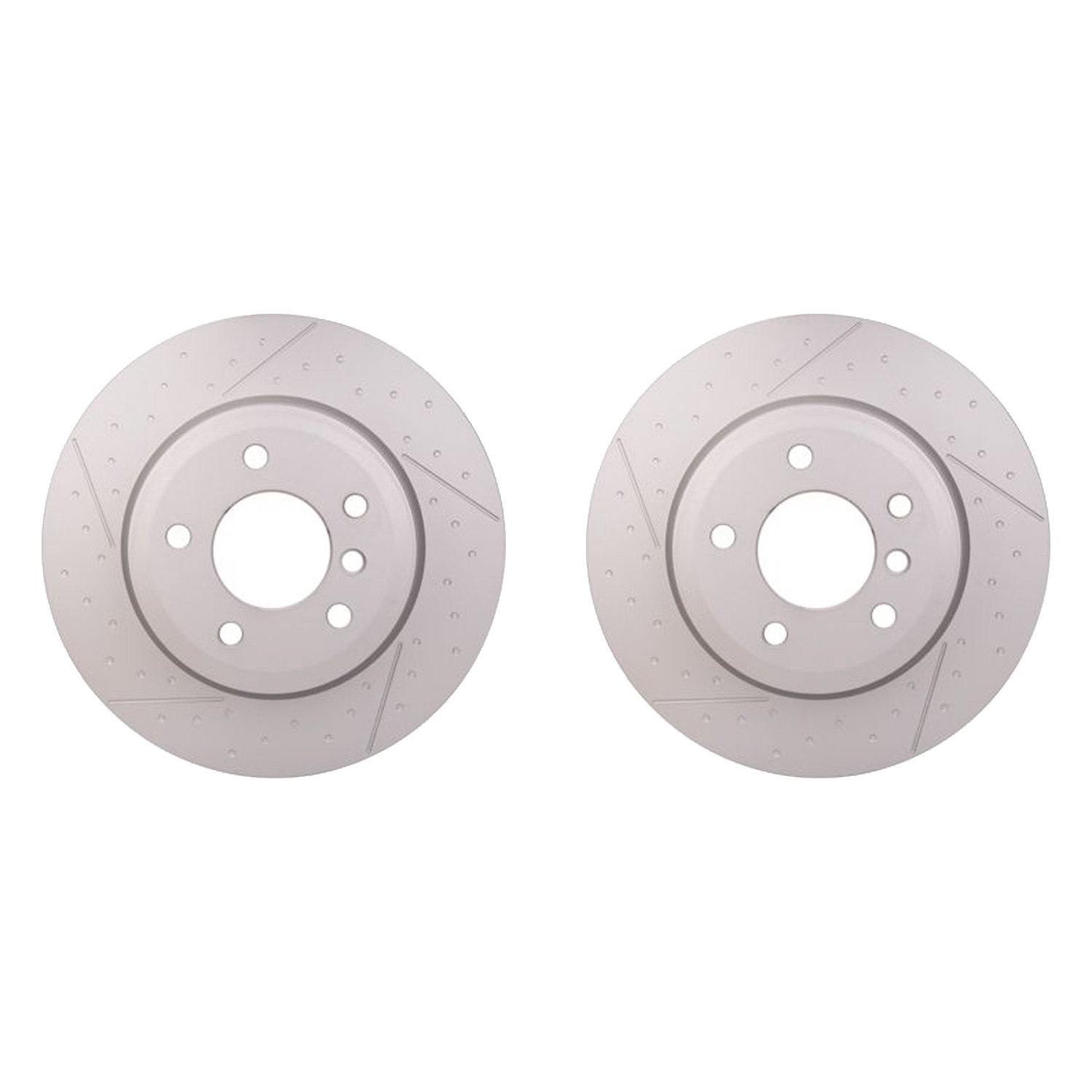 Hella Pair Set of Rear Vented 324mm Disc Brake Rotors For BMW E82 E88 135i Base