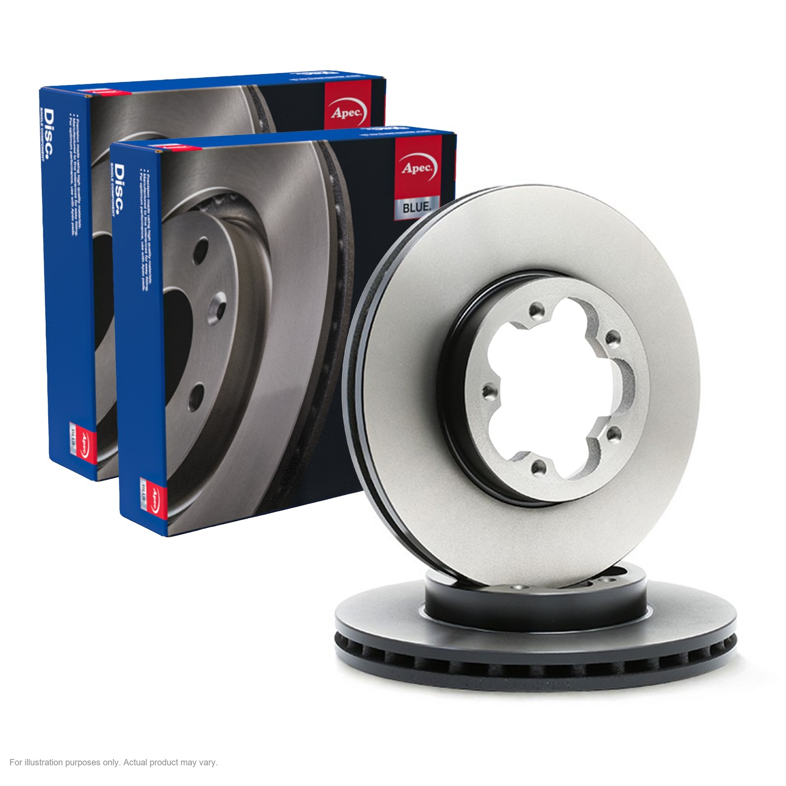 2X APEC Front Brake Discs for FORD TRANSIT Platform/Chassis 280mm Vented SDK6080