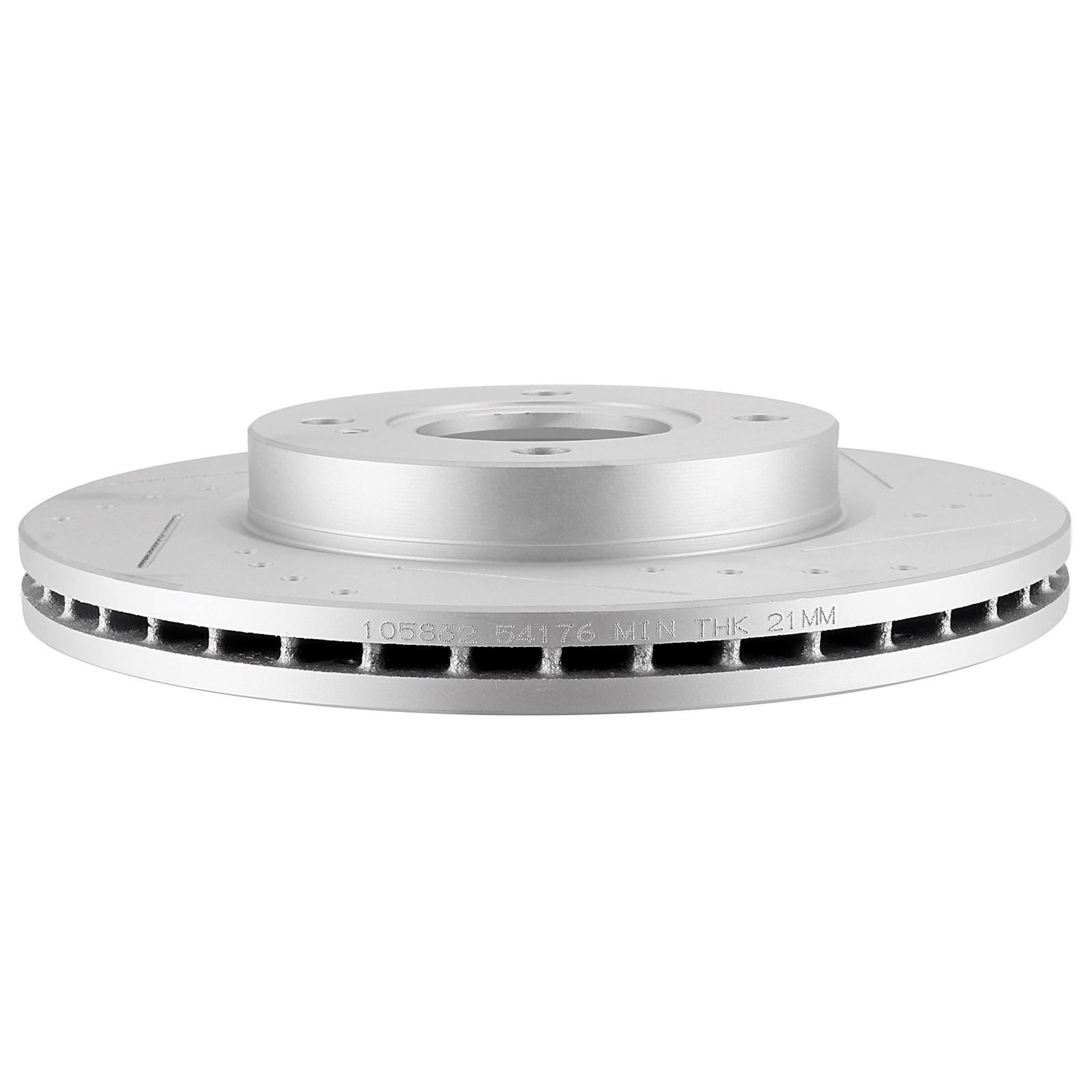 Front Drilled & Slotted Brake Discs Rotors For Ford Fiesta 11 – 13 G3000 Casting