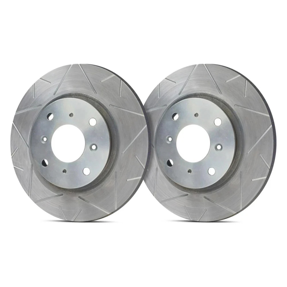 For Mercedes-Benz C230 97-98 Peak Slotted 1-Piece Front Brake Rotors