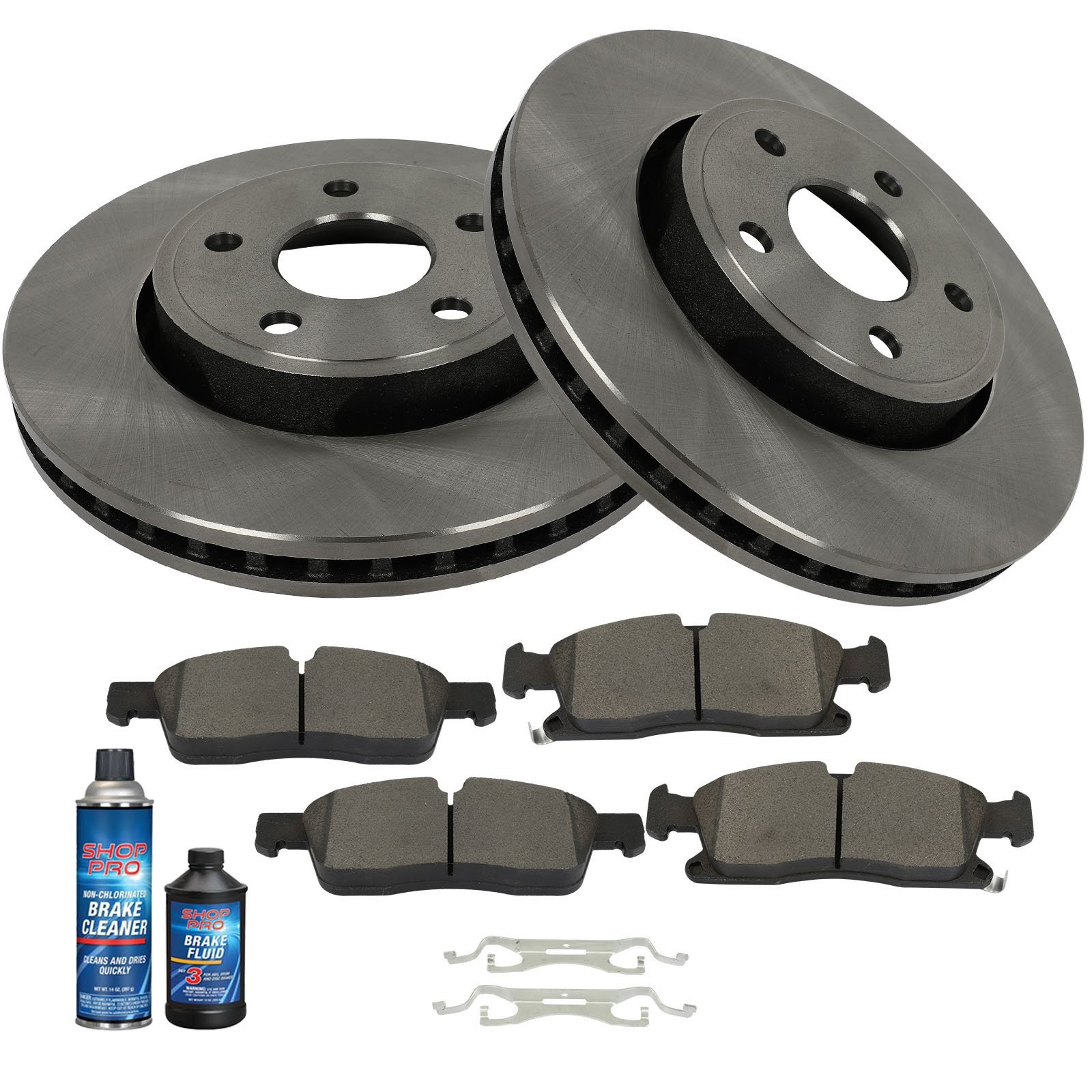 Front Brake Pad&Rotor For 2018 Jeep Grand Cherokeewith 12.99 In.(330Mm)Diameter
