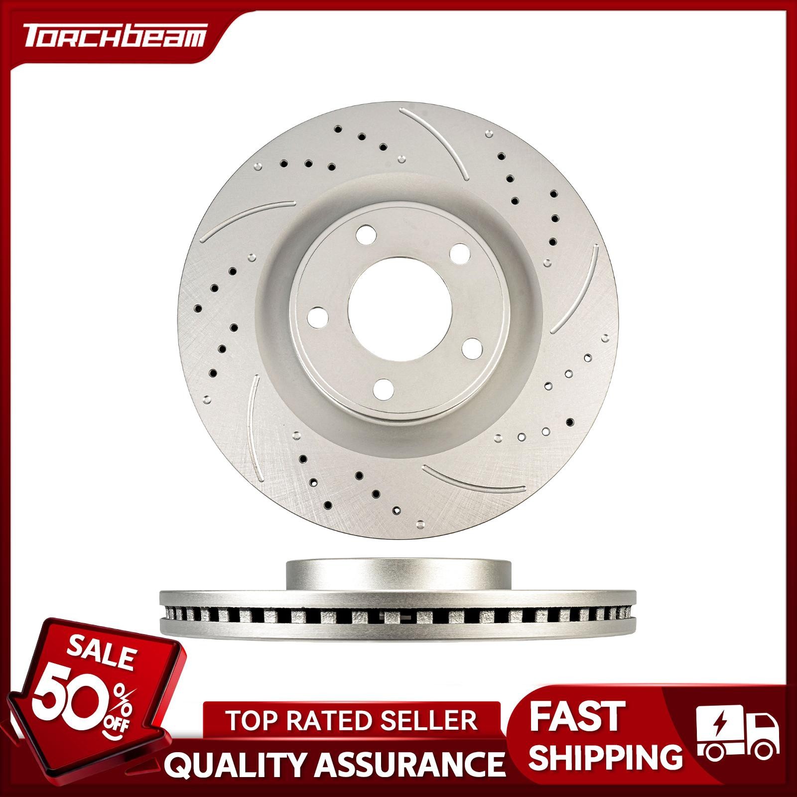 Front Brake Rotors For Ford Edge 2007-2008 2010-2014 Lincoln MKX 2010-2015 320mm