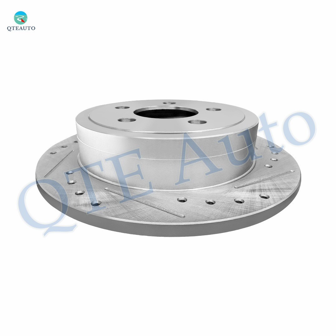 Rear Drilled Slotted Brake Disc Rotors 285mm For 2003-2006 Jeep Wrangler