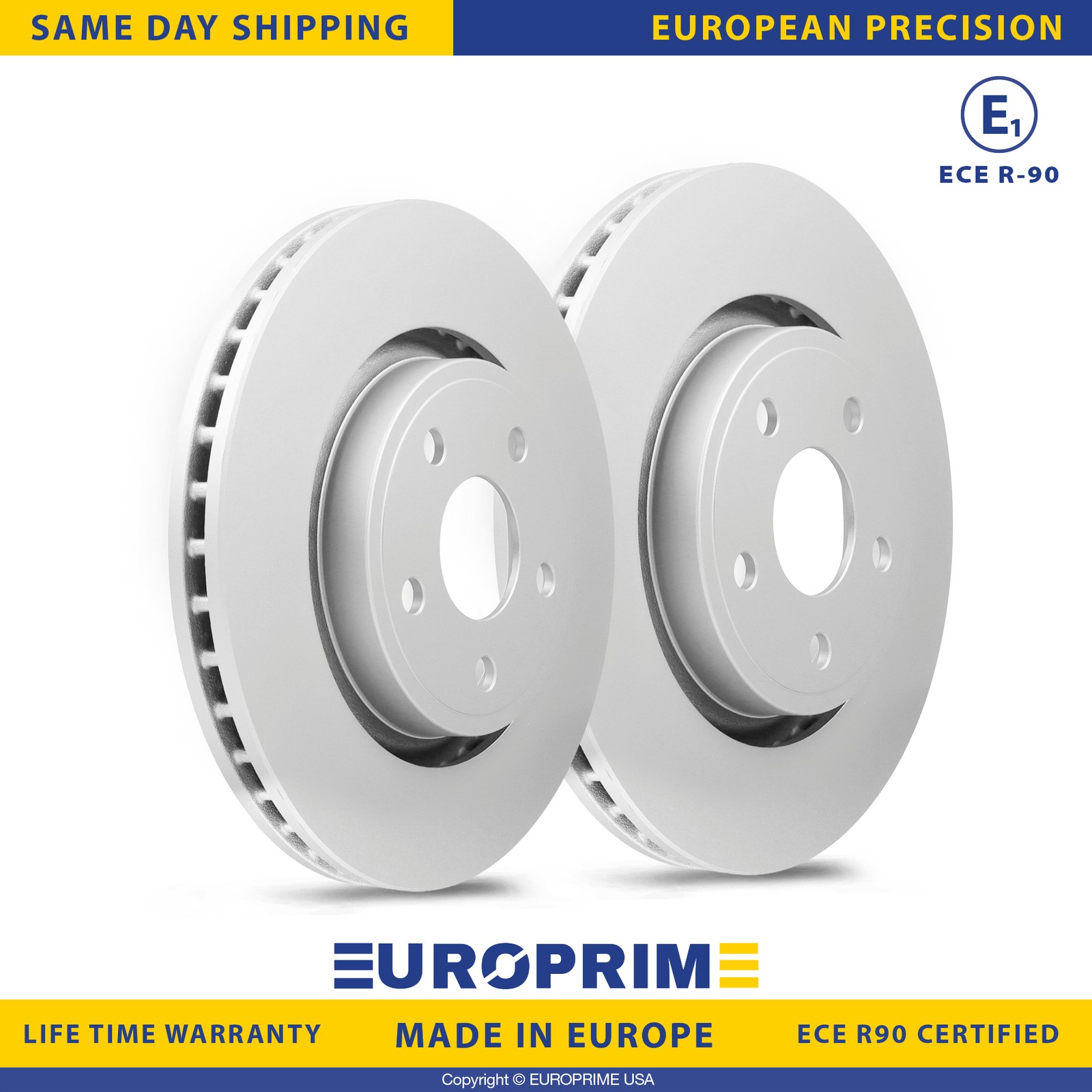 13.78 in Front Brake Rotor Set for 11-25 Dodge Durango 11-21 Jeep Grand Cherokee