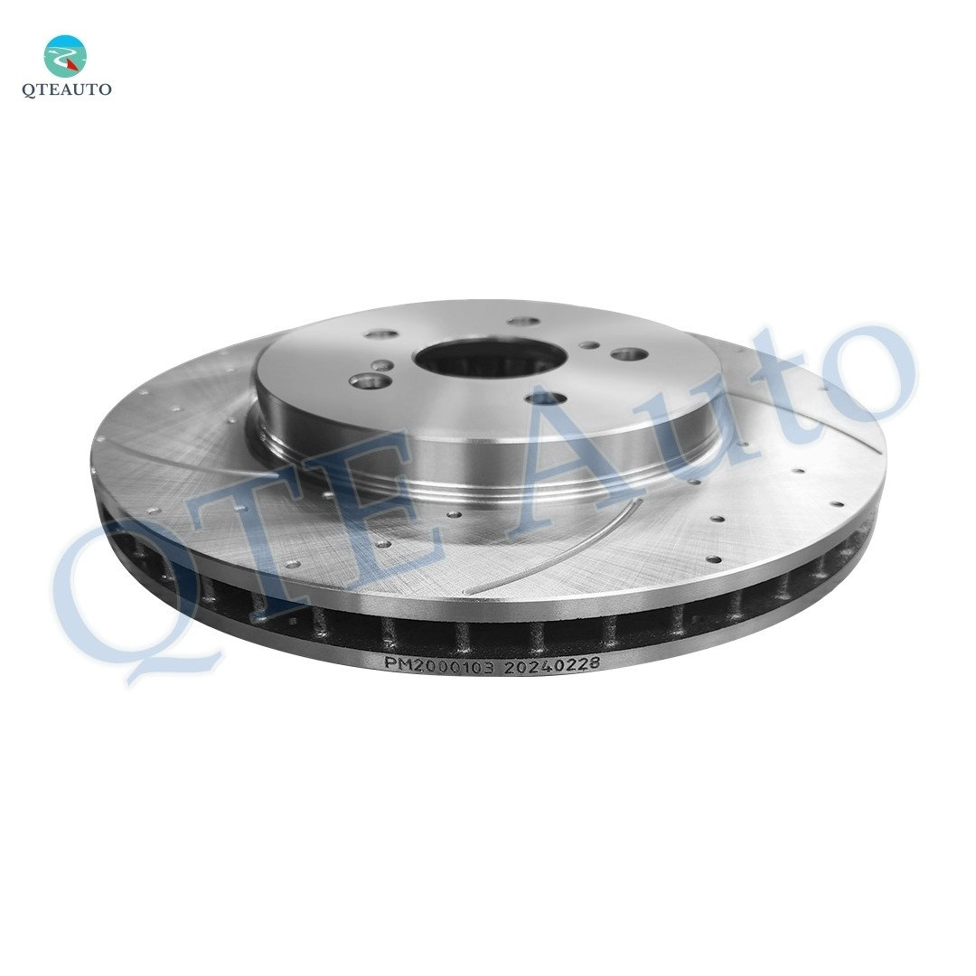 Set of 4 Front-Rear Drilled Slotted Brake Disc Rotors For 2004-2006 Lexus RX330