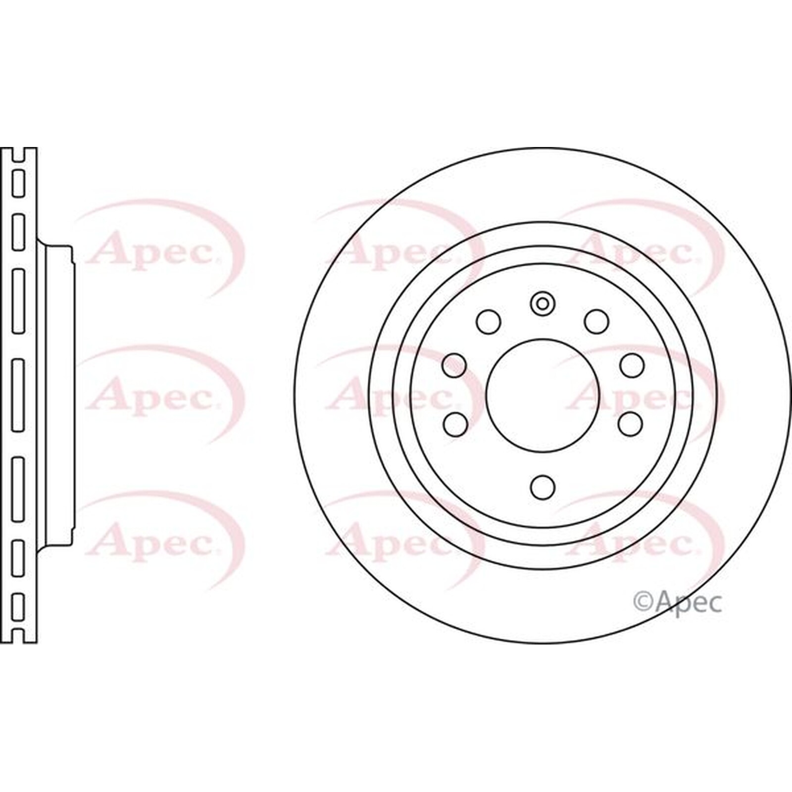 Apec Rear Brake Disc DSK2385 – OE High Quality Precision Engineered Part
