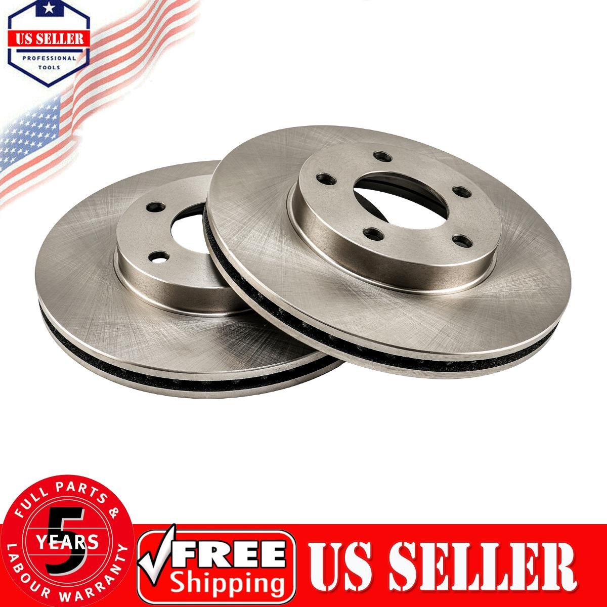 Front Vented Brake Rotors Fits 01-04 Ford Escape 05-07 3.0L 06-07 2.3L 2Pcs