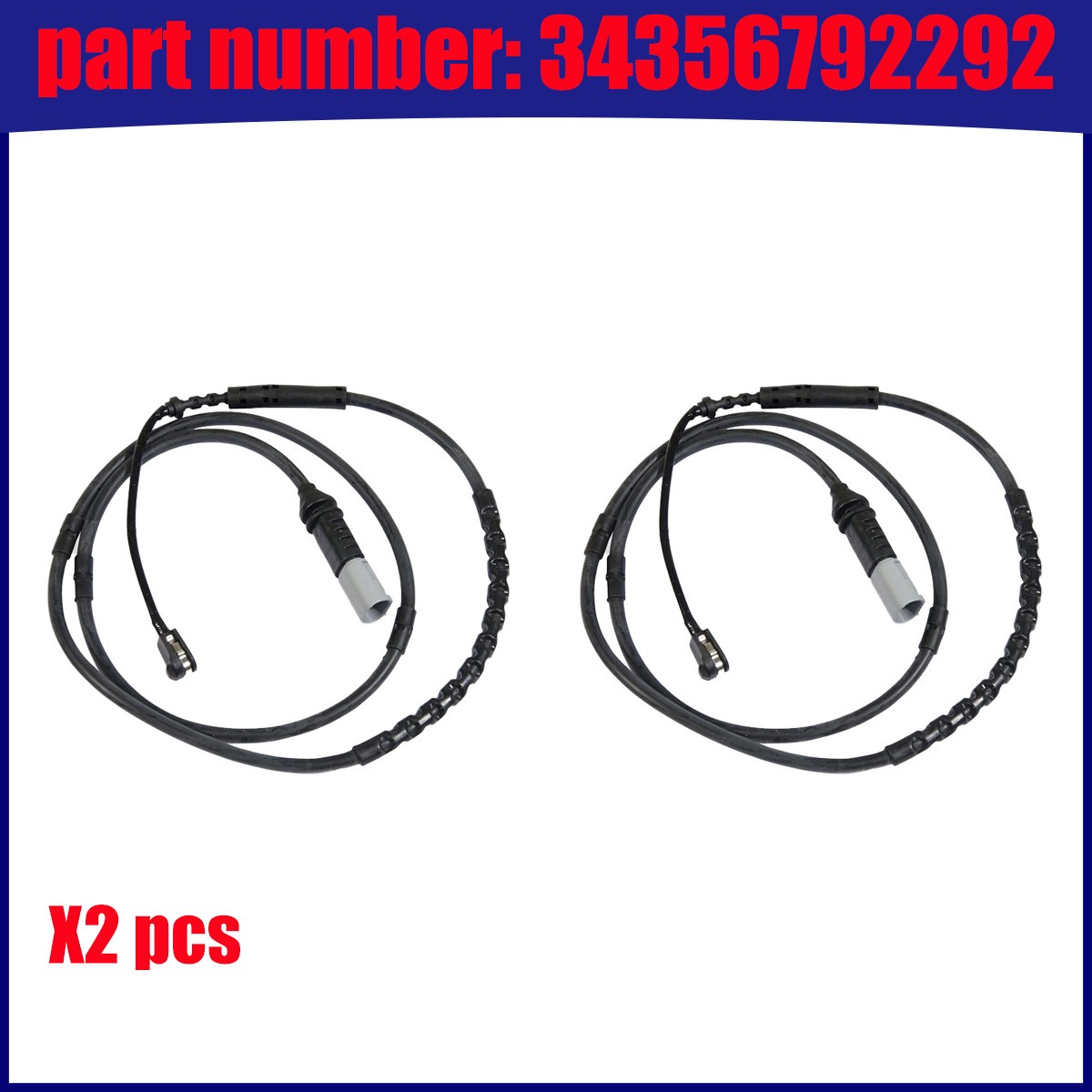1Pair Left+Right Brake Pad Wear Sensor For BMW F30 F32 F23 F80 320i 328i 335i