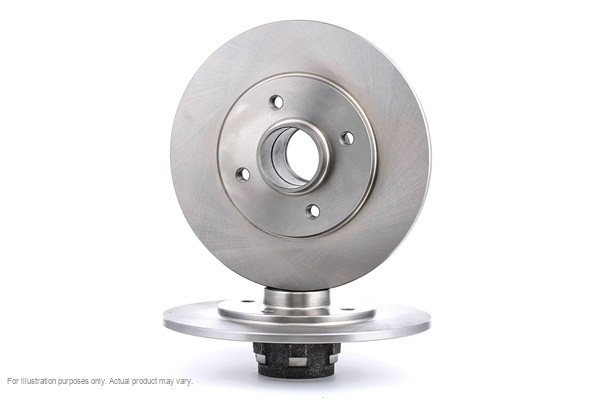 2X APEC Rear Brake Discs for RENAULT CLIO I 1994-98 238mm Solid DSK249