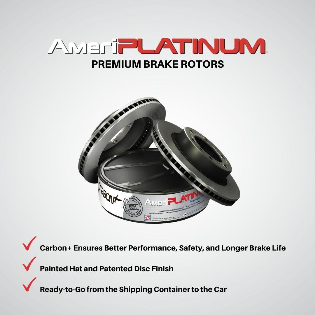 High Performance Carbon for 2008-2012 BMW 135i AmeriBRAKES Disc Brake Rotors