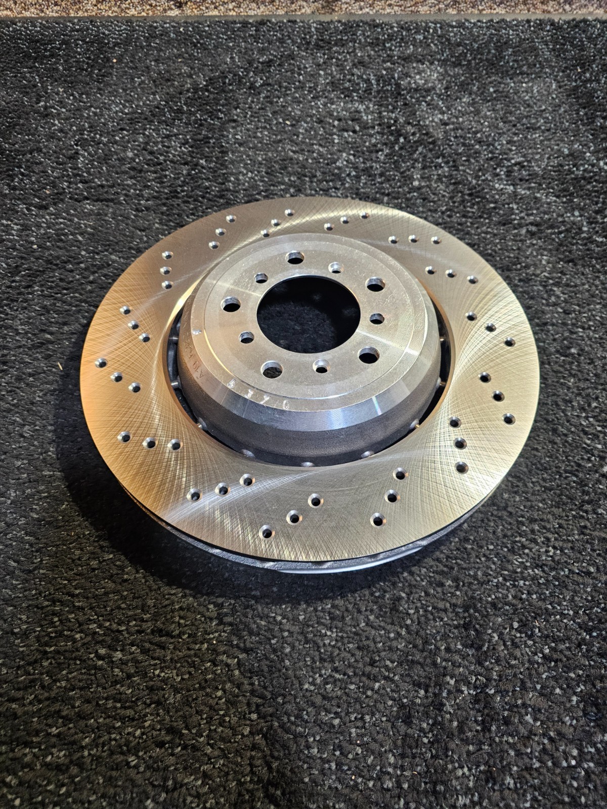 Front Disc Brake Rotor Cross-Drilled A19.6.38.0 Min Thickness 28.4mm Fits BMW M3