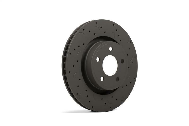 Hawk Performance HTC4403-FX Talon Cross Drilled And Slotted Brake Rotors