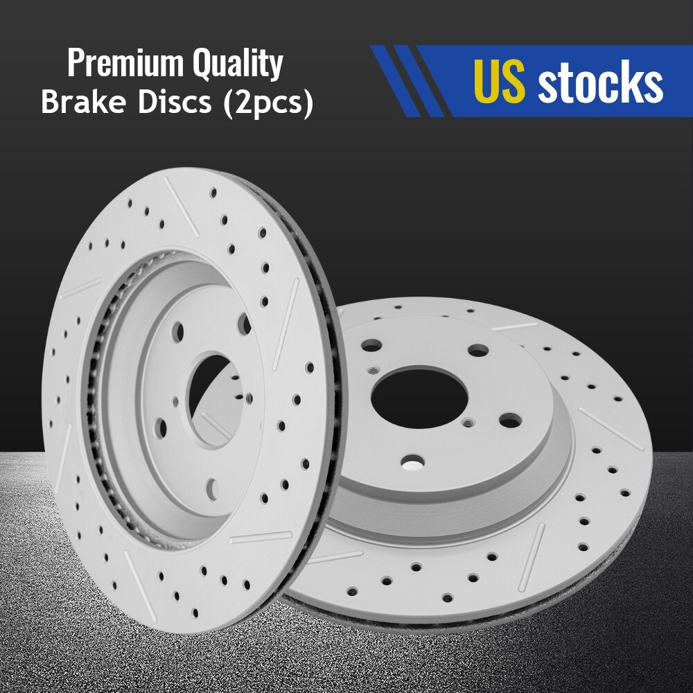 11.22 inch (285mm) Rear Disc Brake Rotors Set for Subaru Crosstrek Forester