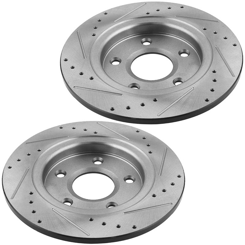 For Honda Pilot Brake Rotors and Brake Pads Rear 313mm 5 Lugs 2003 – 2008 Rotor