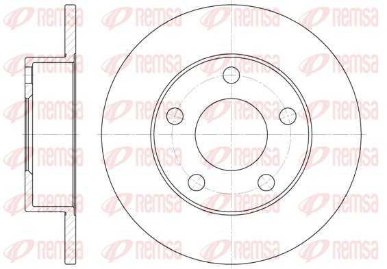 Remsa 6513.00 Brake Disc for Audi, VW