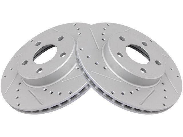 TRQ 21JS86Q Front Brake Rotor Set Fits 1992-1994 Pontiac Sunbird