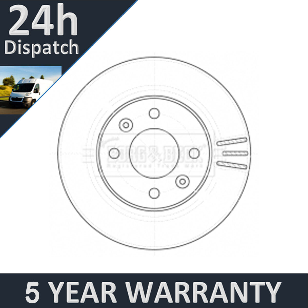 Fits Hyundai i10 Kia Picanto 1.0 1.2 Purevue Front 1x Brake Disc 517120X500