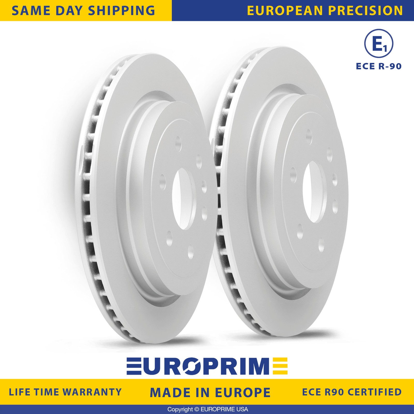 12.4 in Rear Brake Rotors Set for 2010-2016 Cadillac SRX 2011 Saab 9-4X 13501317