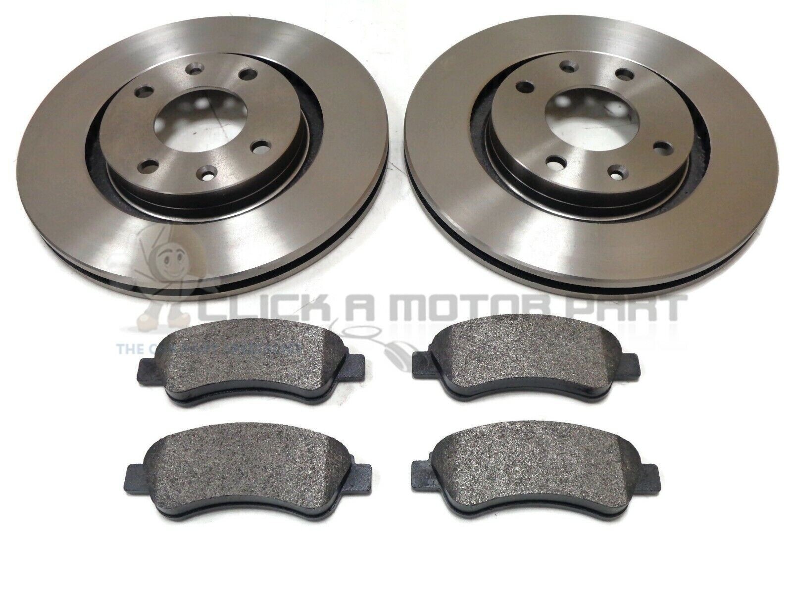 Front 2 Brake Discs And Pads For Vauxhall Crossland 1.2 1.5 (Check Size 266mm)