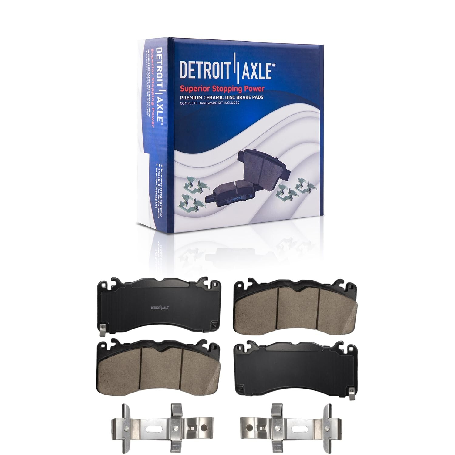 8pc Front Rear Drilled Brake Rotors Brake Pads for 2016 2018 – 2021 Ford Mustang