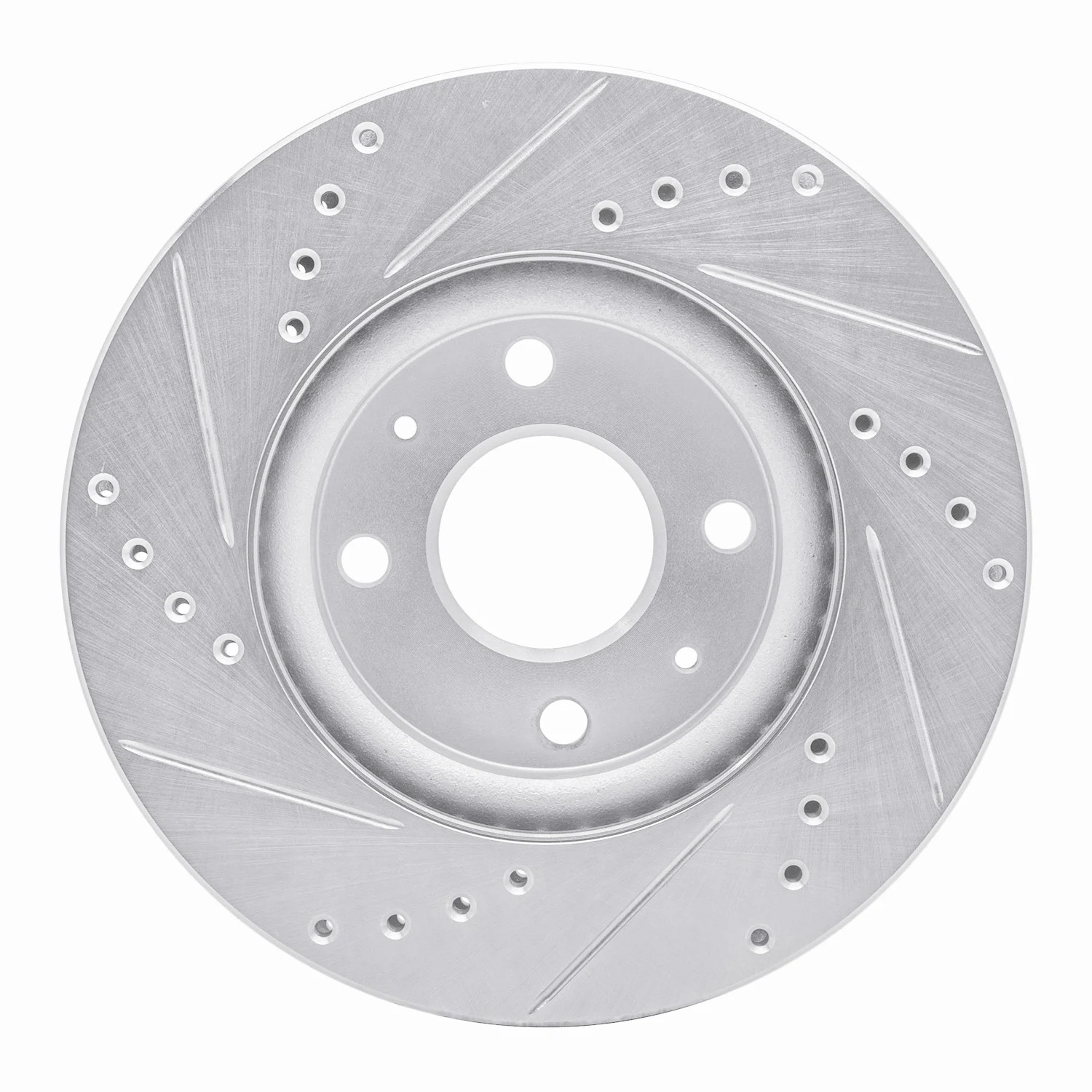 R1 Concepts eLINE Drilled & Slotted 1-Piece Rear Passenger Side Brake Rotor