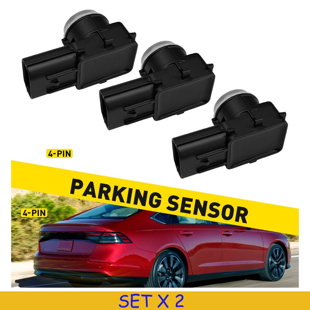 6PCS Front Rear Left Right Reverse Parking Sensor 4Pin For 2023-2025 Honda Pilot