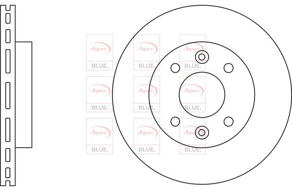 Brake Discs Pair Front FOR RENAULT 19 I 1.4 88->93 CHOICE1/2 Petrol Blue